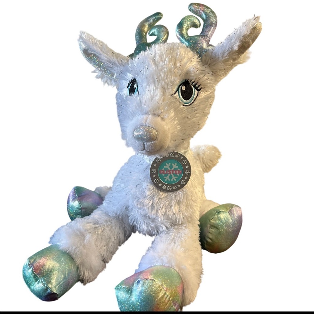 NWOT Build A Bear Glisten Reindeer Christmas Gift Plush Winter Unicorn Sparkle